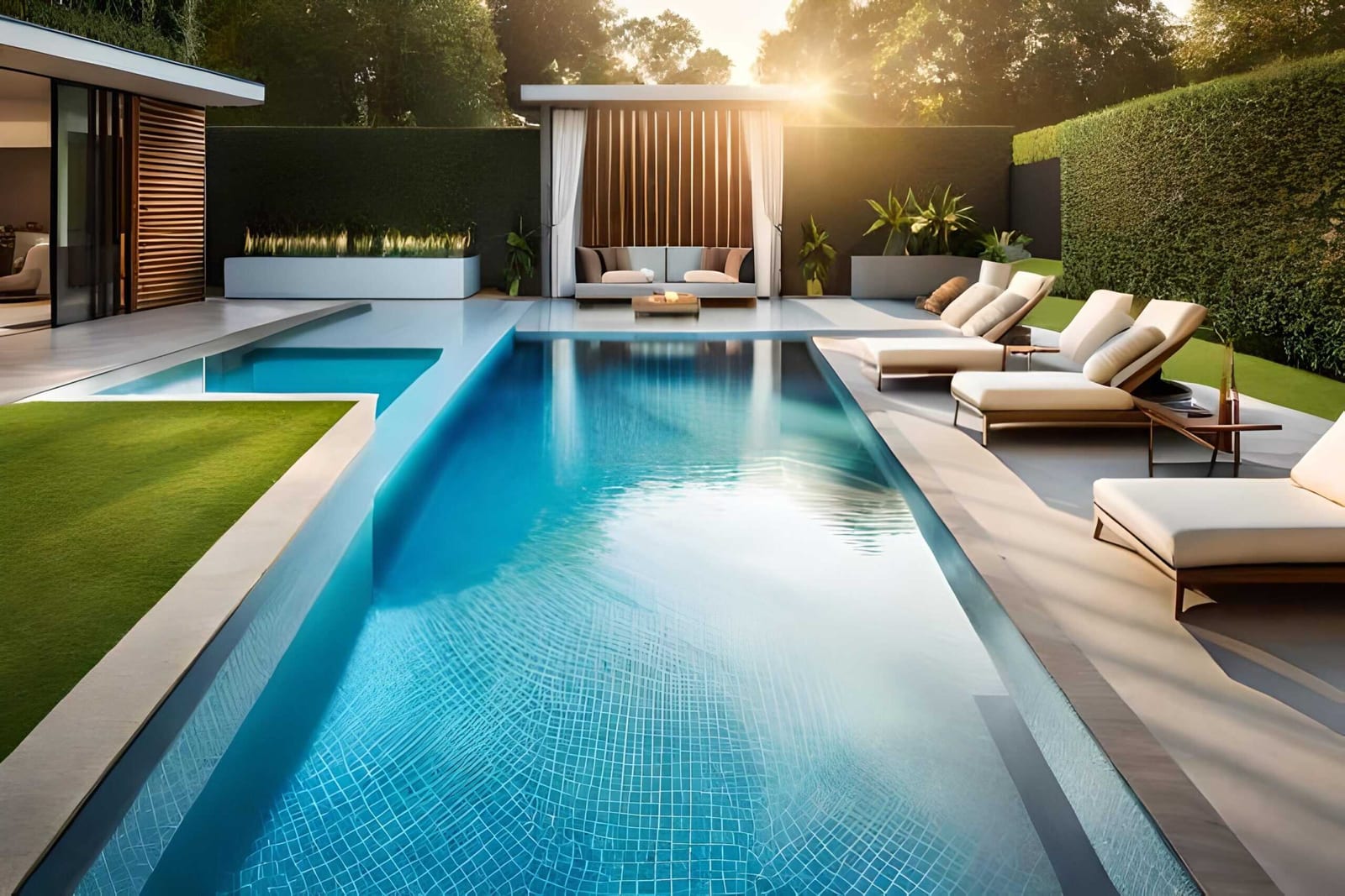Backyard swimming pool setting for pool billing client management tips