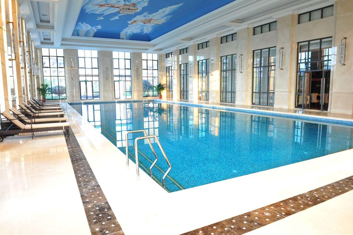 Spacious bright private indoor swimming pool